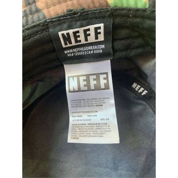 Neff Bucket Hat Boonie Cap Jungle Hunt Camo Outdoor Hiking Beach Sun - Picture 7 of 8